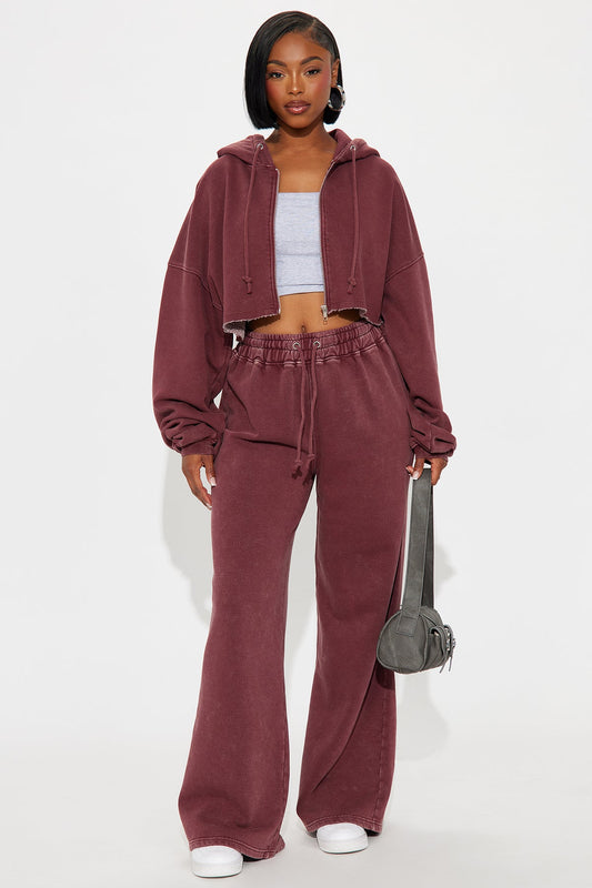 On The Go Fleece Burgundy Tracksuit | Womens tracksuit burgundy fleece tracksuit set womens winter tracksuits for women stylish