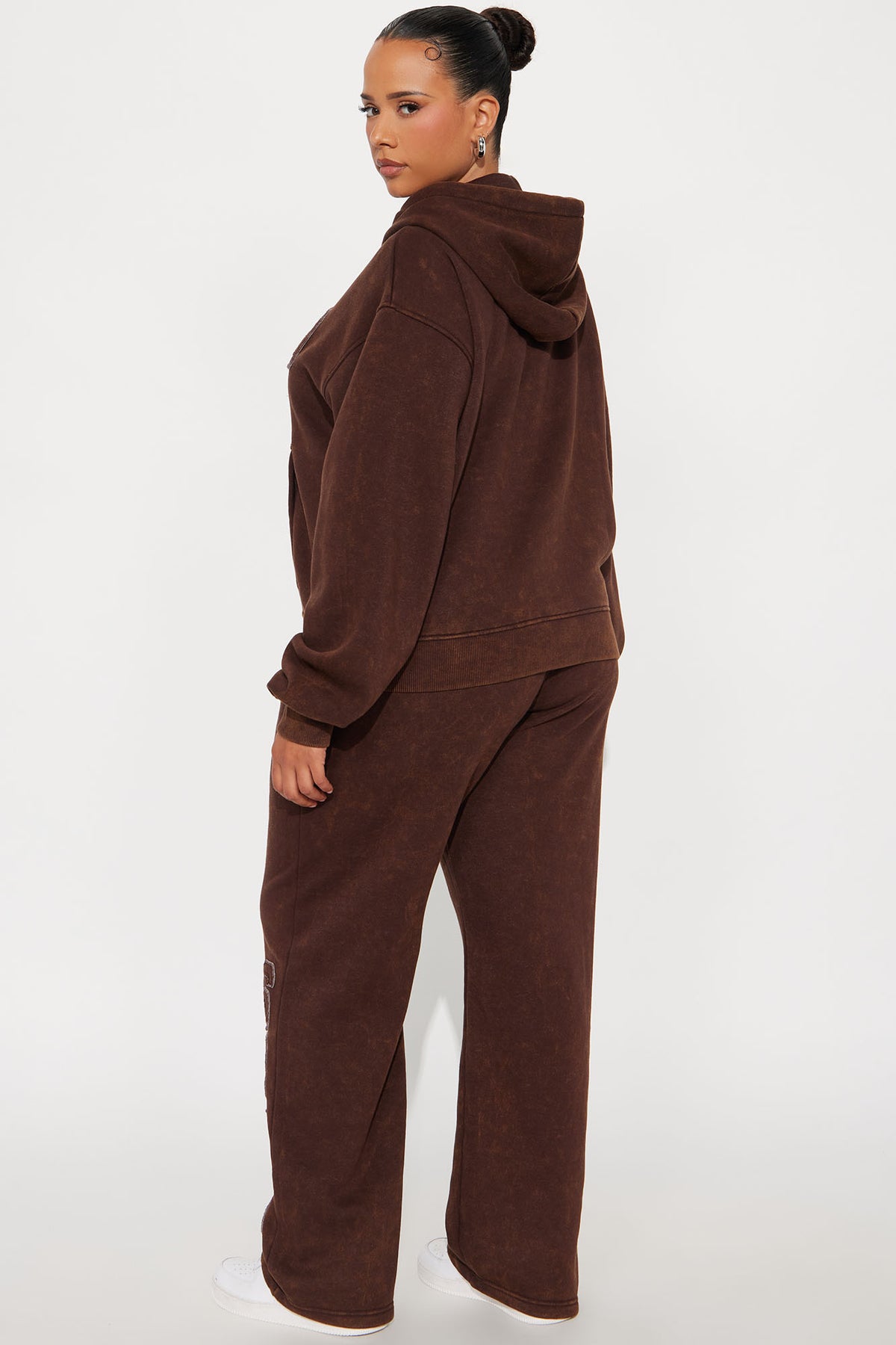 Soho Strollin Fleece Brown Tracksuit | Womens tracksuit brown fleece tracksuit set womens cozy tracksuits for women stylish