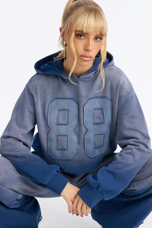 The 88 Ombre Sweatshirt Hoodie Blue Tracksuit | Womens tracksuit blue ombre hoodie tracksuit set womens stylish tracksuits for women