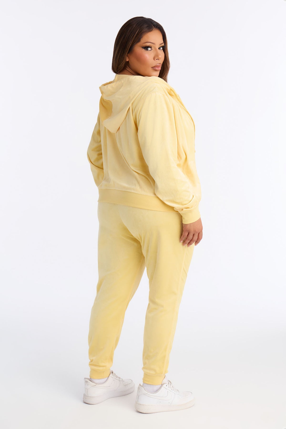 The Original Trendsetter Velour Yellow Tracksuit | Womens tracksuit yellow velour tracksuit set womens luxury tracksuits for women
