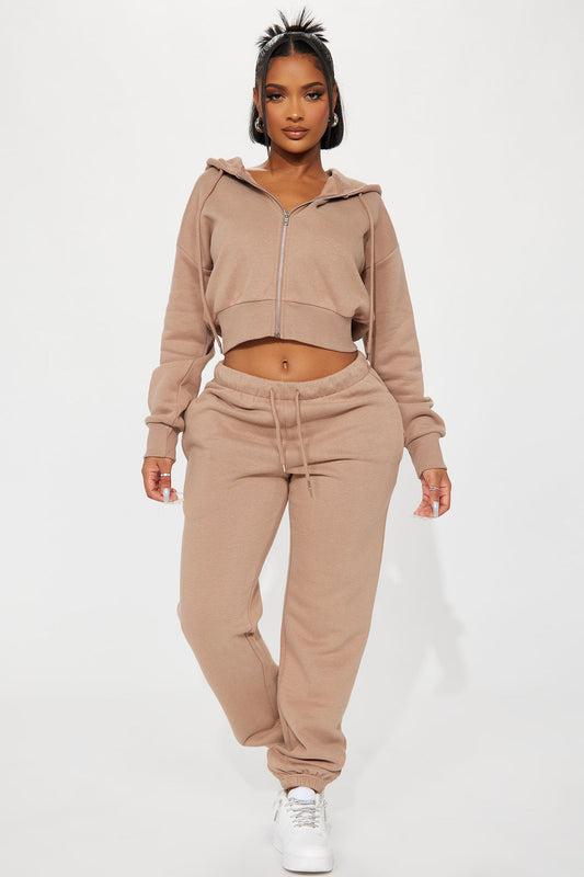 Brianna Jogger Mocha Tracksuit | Womens tracksuit mocha jogger tracksuit set womens comfortable tracksuits for women gym wear