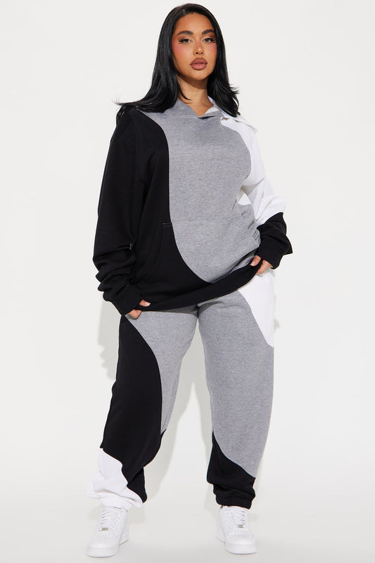 Cloudy Days Fleece Black Tracksuit | Womens tracksuit black fleece cloudy days tracksuit set womens cozy tracksuits for women
