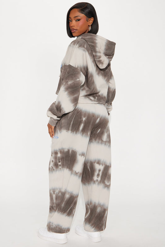 Dreamer Tie Dye Fleece Grey Tracksuit | Womens tracksuit grey tie dye fleece tracksuit set womens trendy tracksuits for women