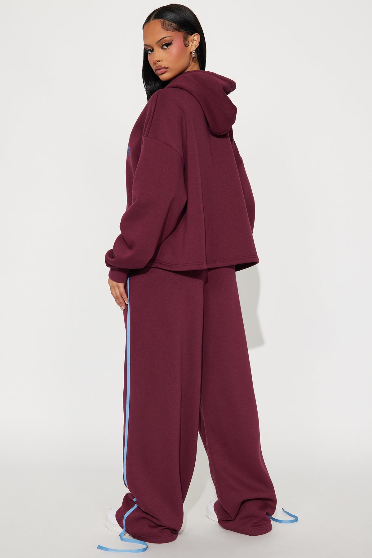 Game On Fleece Burgundy Tracksuit | Womens tracksuit burgundy fleece tracksuit set womens winter tracksuits for women cozy outfit