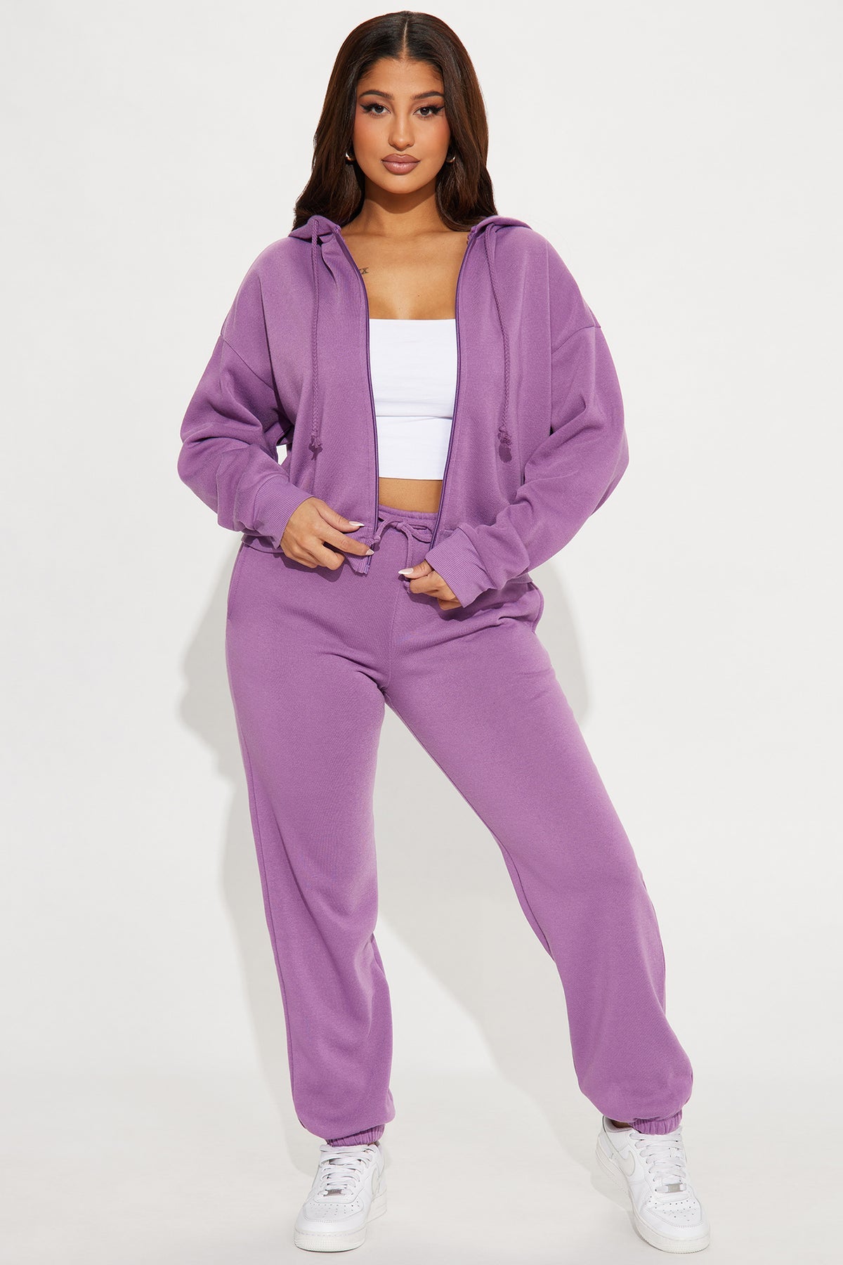 Game On Fleece Lilac Tracksuit | Womens tracksuit lilac fleece tracksuit set womens soft tracksuits for women cozy outfit