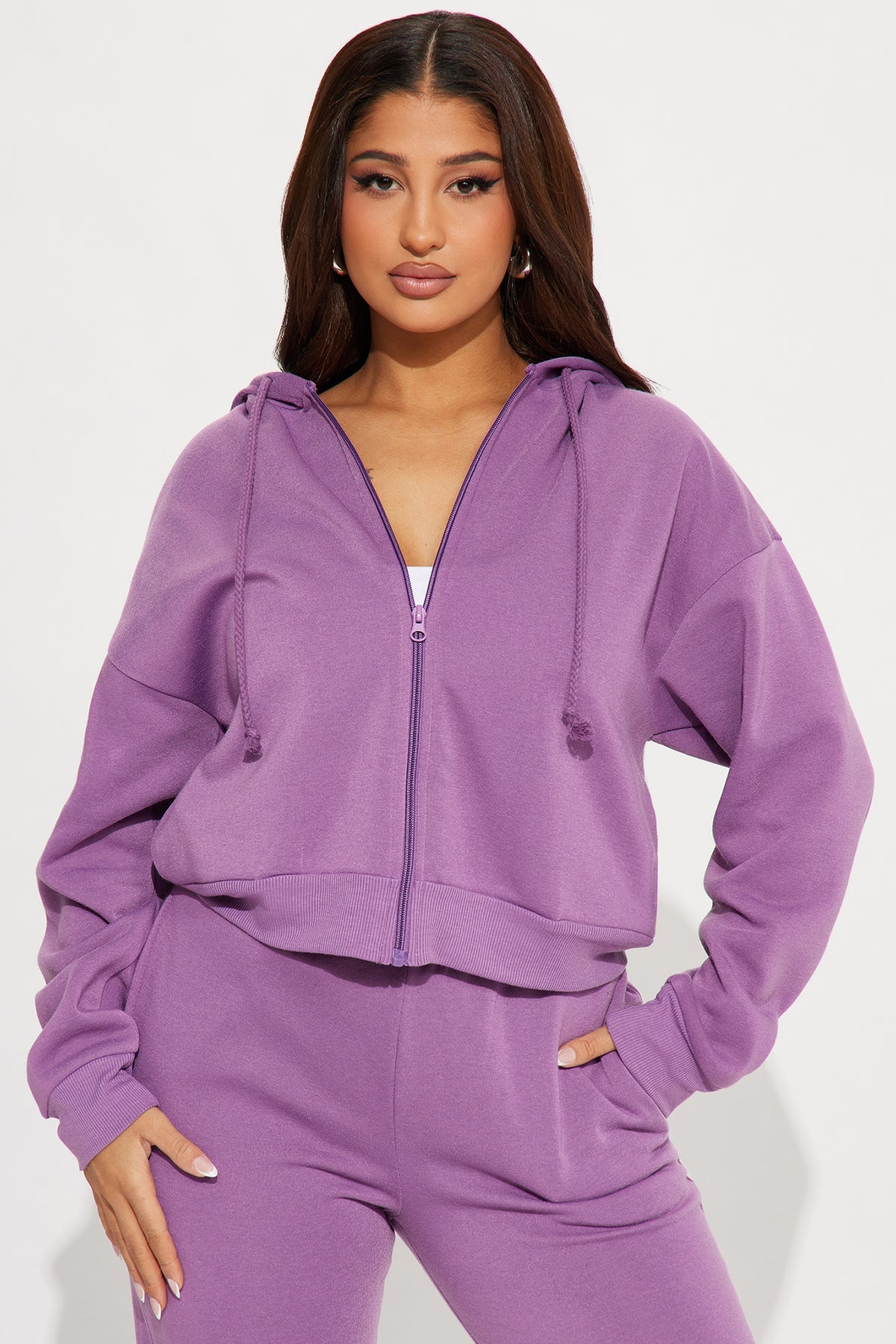 Game On Fleece Lilac Tracksuit | Womens tracksuit lilac fleece tracksuit set womens soft tracksuits for women cozy outfit