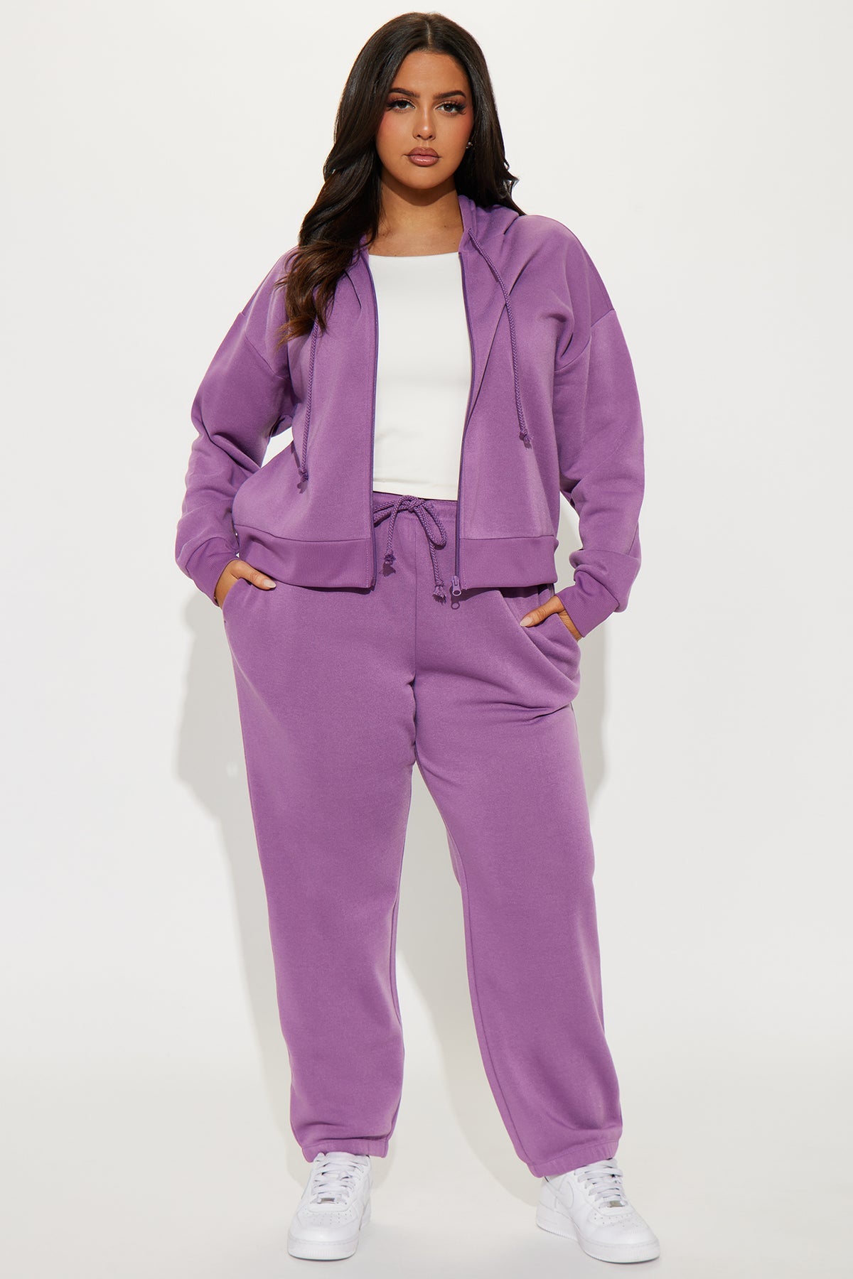 Game On Fleece Lilac Tracksuit | Womens tracksuit lilac fleece tracksuit set womens soft tracksuits for women cozy outfit