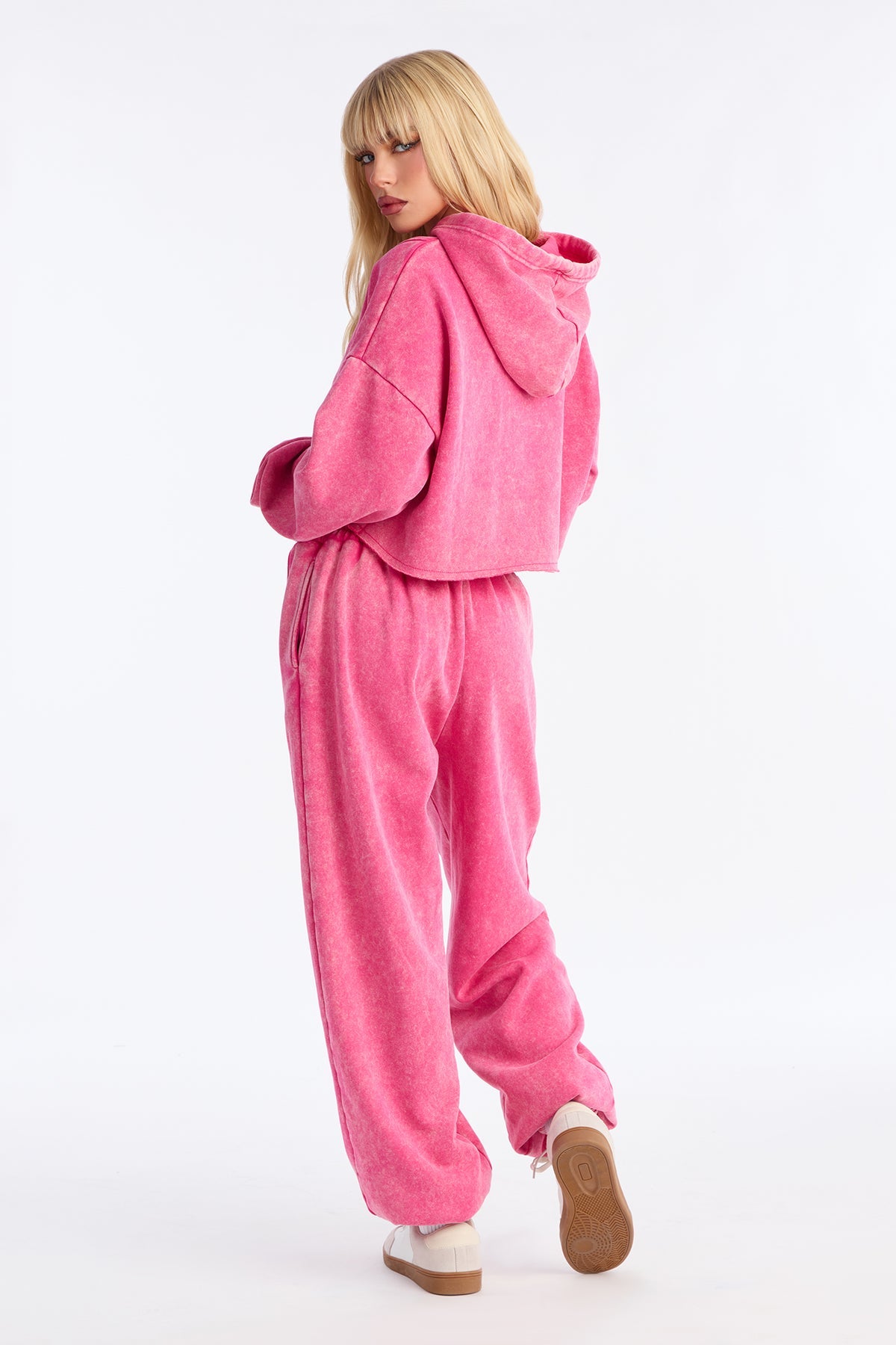 Get Lucky Washed Fleece Pink Tracksuit | Womens tracksuit pink washed fleece tracksuit set womens trendy tracksuits for women