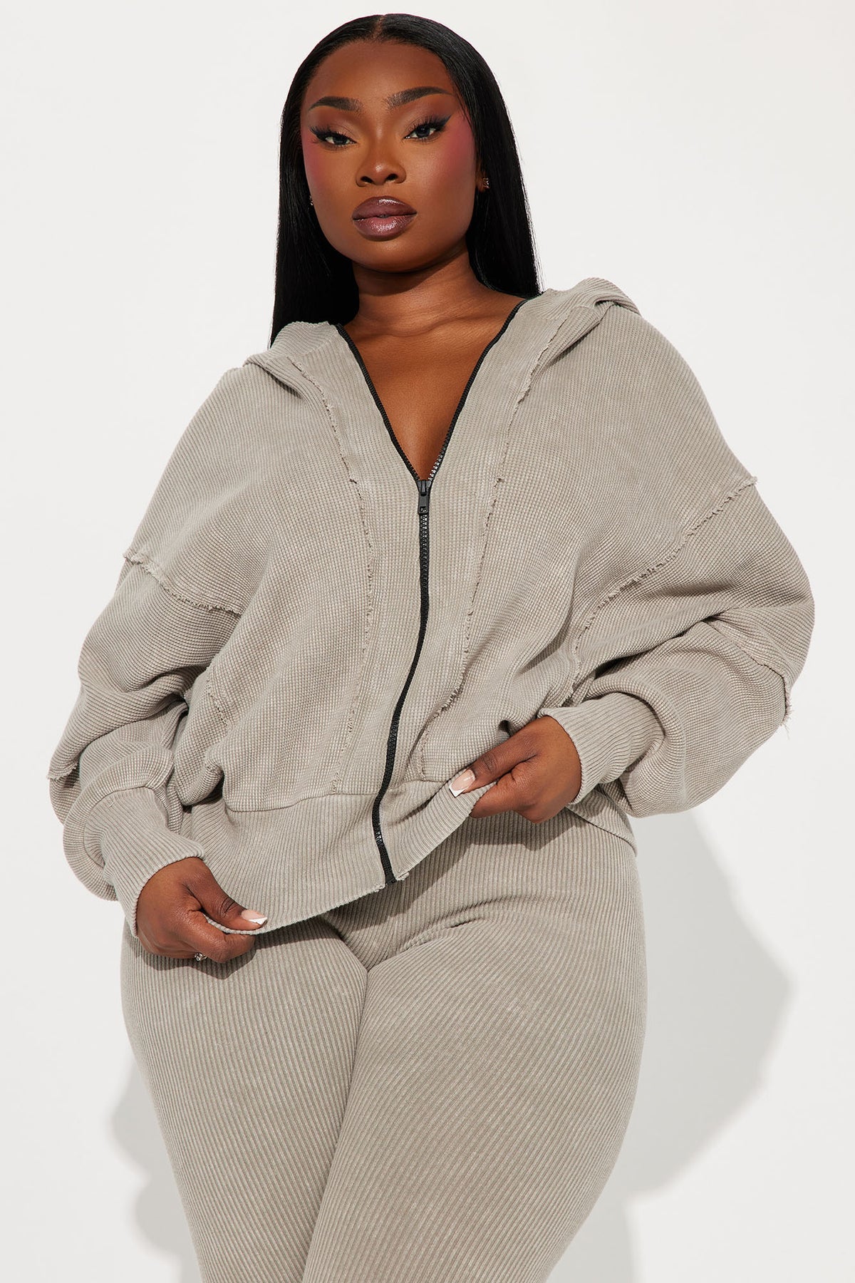 Gigi Washed Legging Grey Tracksuit | Womens tracksuit grey washed legging tracksuit set womens fitted tracksuits for women gym wear stylish