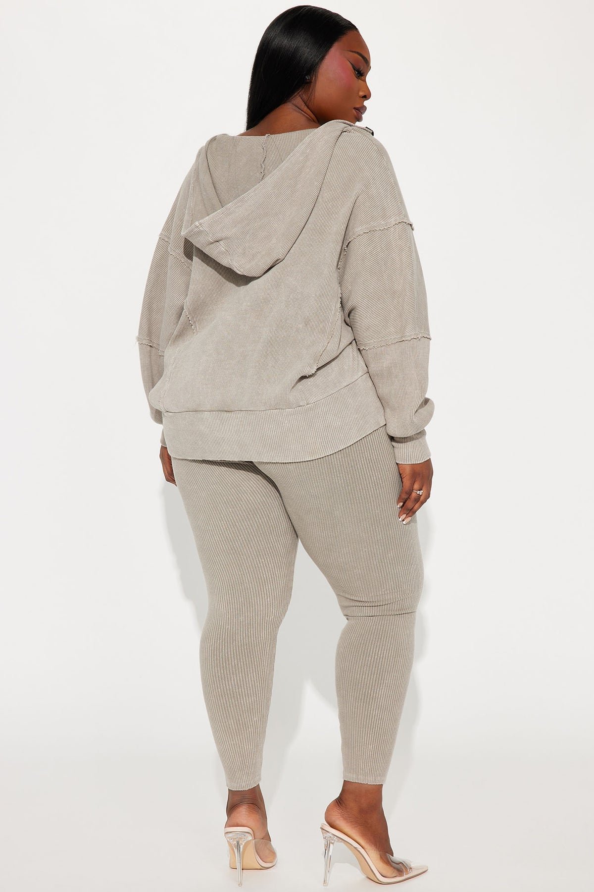 Gigi Washed Legging Grey Tracksuit | Womens tracksuit grey washed legging tracksuit set womens fitted tracksuits for women gym wear stylish