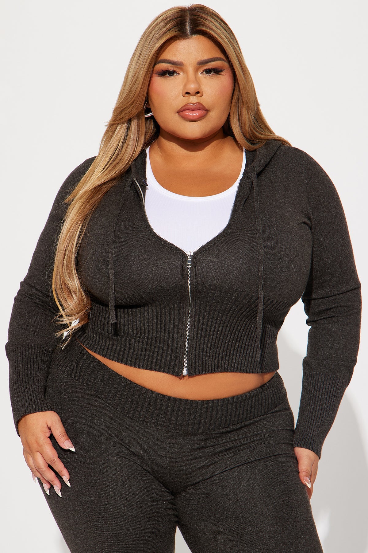 Lena Sweater Charcoal Tracksuit | Womens tracksuit charcoal sweater tracksuit set womens cozy tracksuits for women