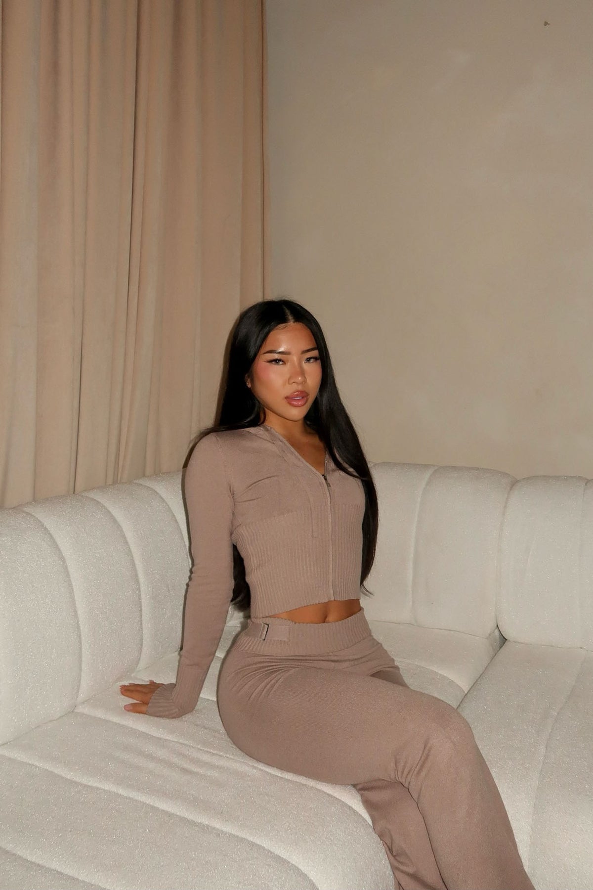 Lena Sweater Oatmeal Tracksuit | Womens tracksuit oatmeal sweater tracksuit set womens cozy tracksuits for women