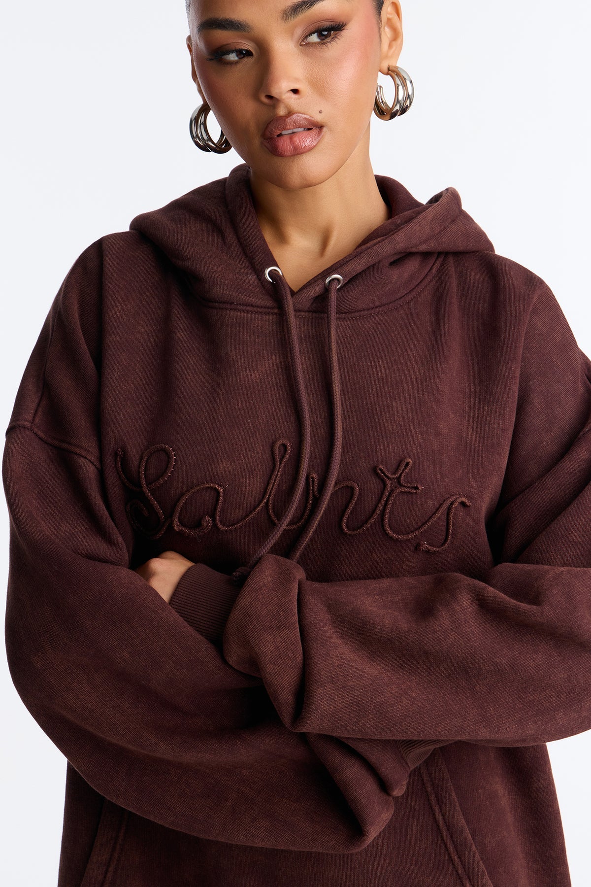 Like A Saint Fleece Flare Leg Brown Tracksuit | Womens tracksuit brown fleece flare leg tracksuit set womens stylish tracksuits for women