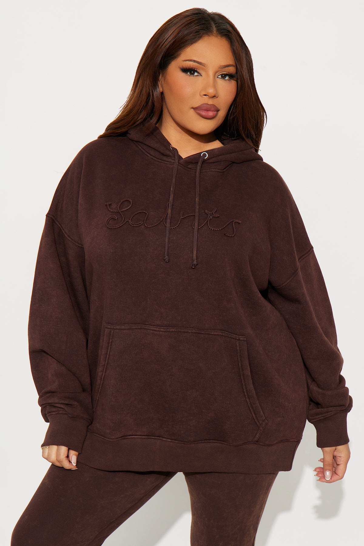 Like A Saint Fleece Flare Leg Brown Tracksuit | Womens tracksuit brown fleece flare leg tracksuit set womens stylish tracksuits for women