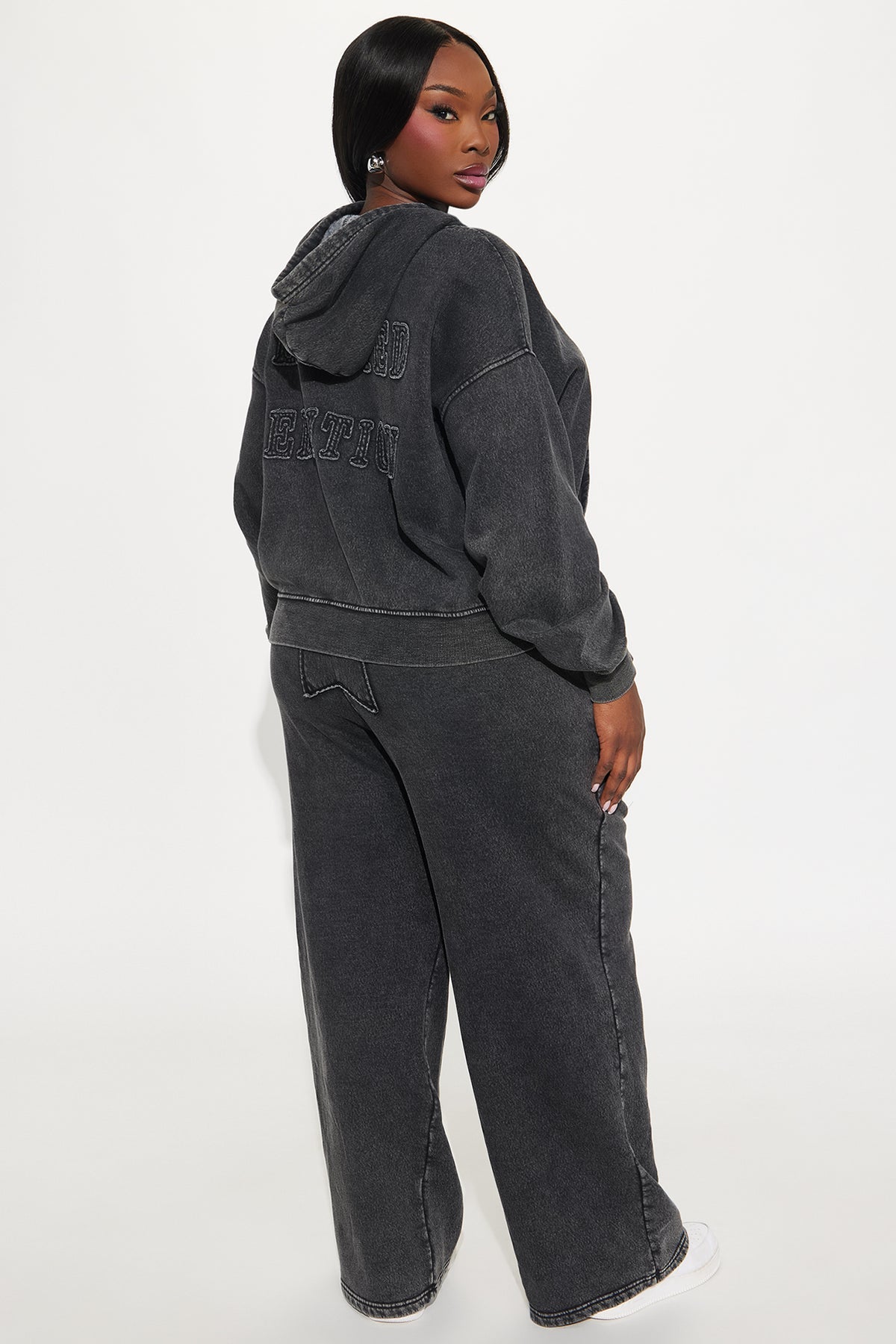 Limited Edition Fleece Sweatsuit Charcoal Tracksuit | Womens tracksuit charcoal fleece sweatsuit tracksuit set womens premium tracksuits for women winter
