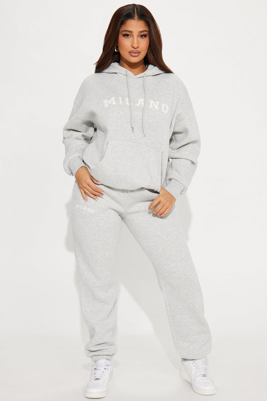 Milano Heathered Grey Tracksuit | Womens tracksuit grey heather hoodie jogger tracksuit set womens casual tracksuits for women