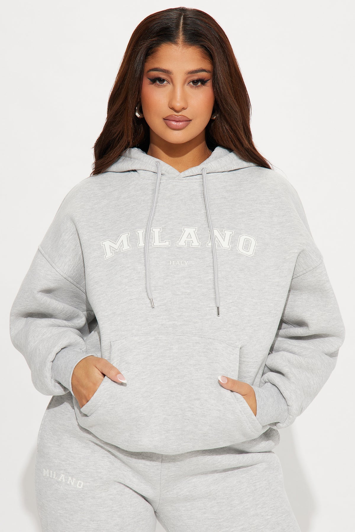Milano Heathered Grey Tracksuit | Womens tracksuit grey heather hoodie jogger tracksuit set womens casual tracksuits for women