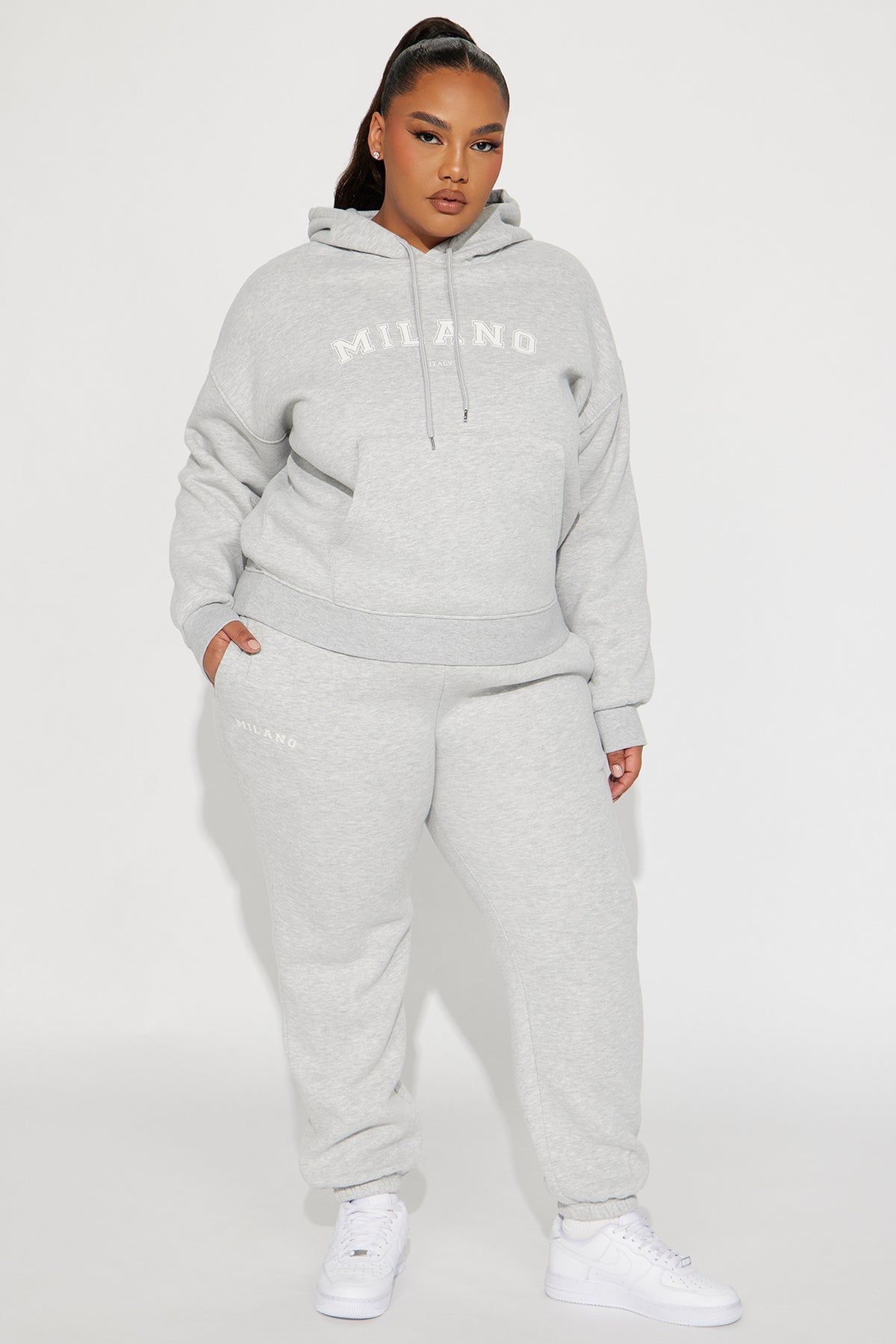 Milano Heathered Grey Tracksuit | Womens tracksuit grey heather hoodie jogger tracksuit set womens casual tracksuits for women
