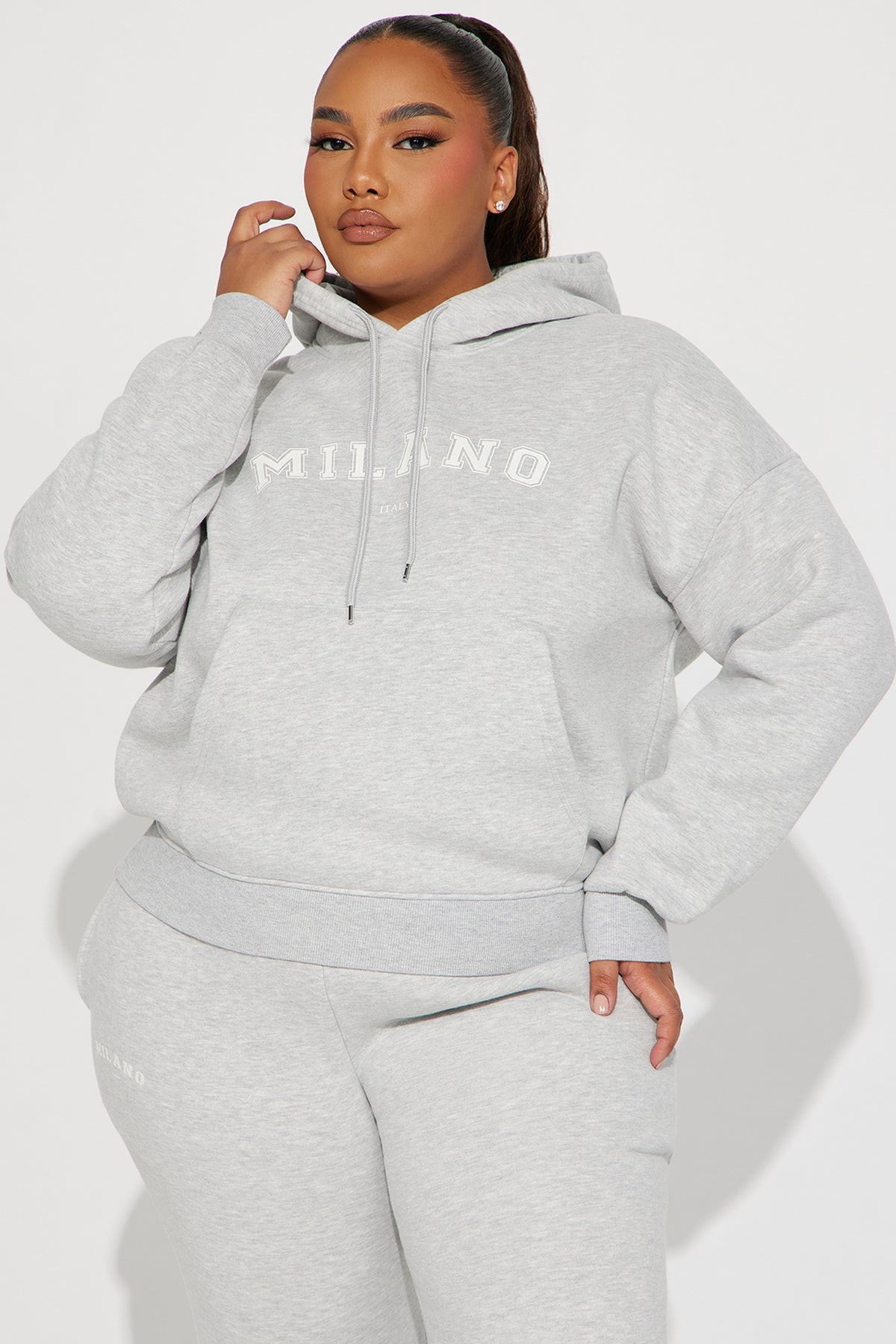 Milano Heathered Grey Tracksuit | Womens tracksuit grey heather hoodie jogger tracksuit set womens casual tracksuits for women