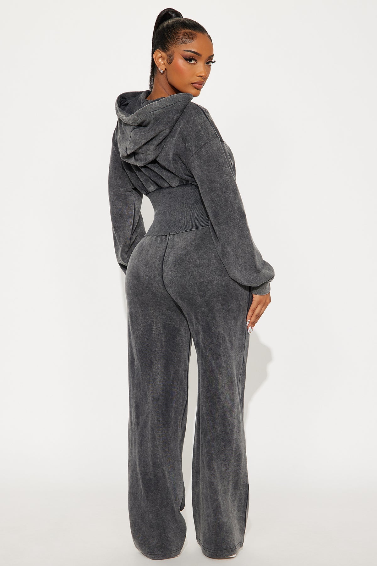 My Type Rib Waist Fleece Grey Tracksuit | Womens tracksuit grey fleece rib waist tracksuit set womens stylish tracksuits for women