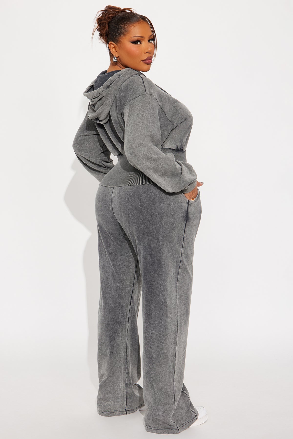 My Type Rib Waist Fleece Grey Tracksuit | Womens tracksuit grey fleece rib waist tracksuit set womens stylish tracksuits for women