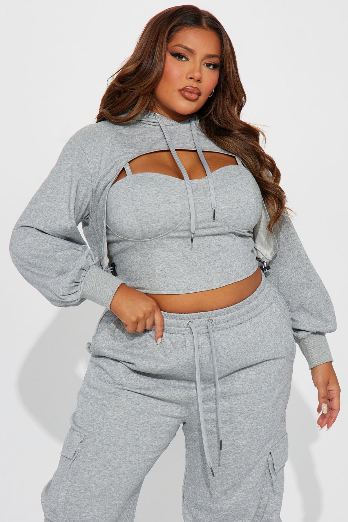 Never Blend In 3 Piece Grey Tracksuit | Womens tracksuit grey 3 piece tracksuit set womens stylish tracksuits for women