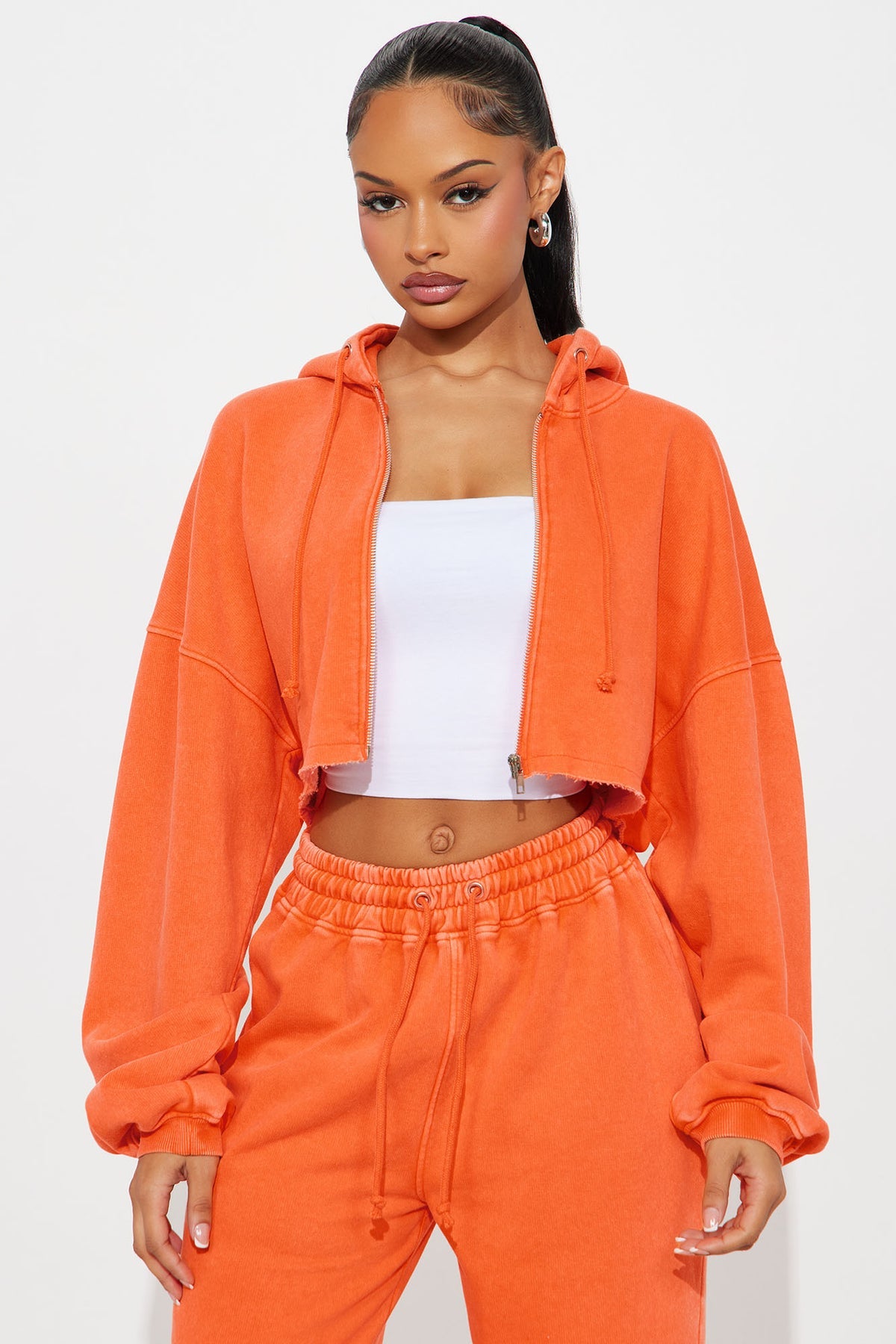 On The Go Fleece Orange Tracksuit | Womens tracksuit orange fleece tracksuit set womens bold tracksuits for women