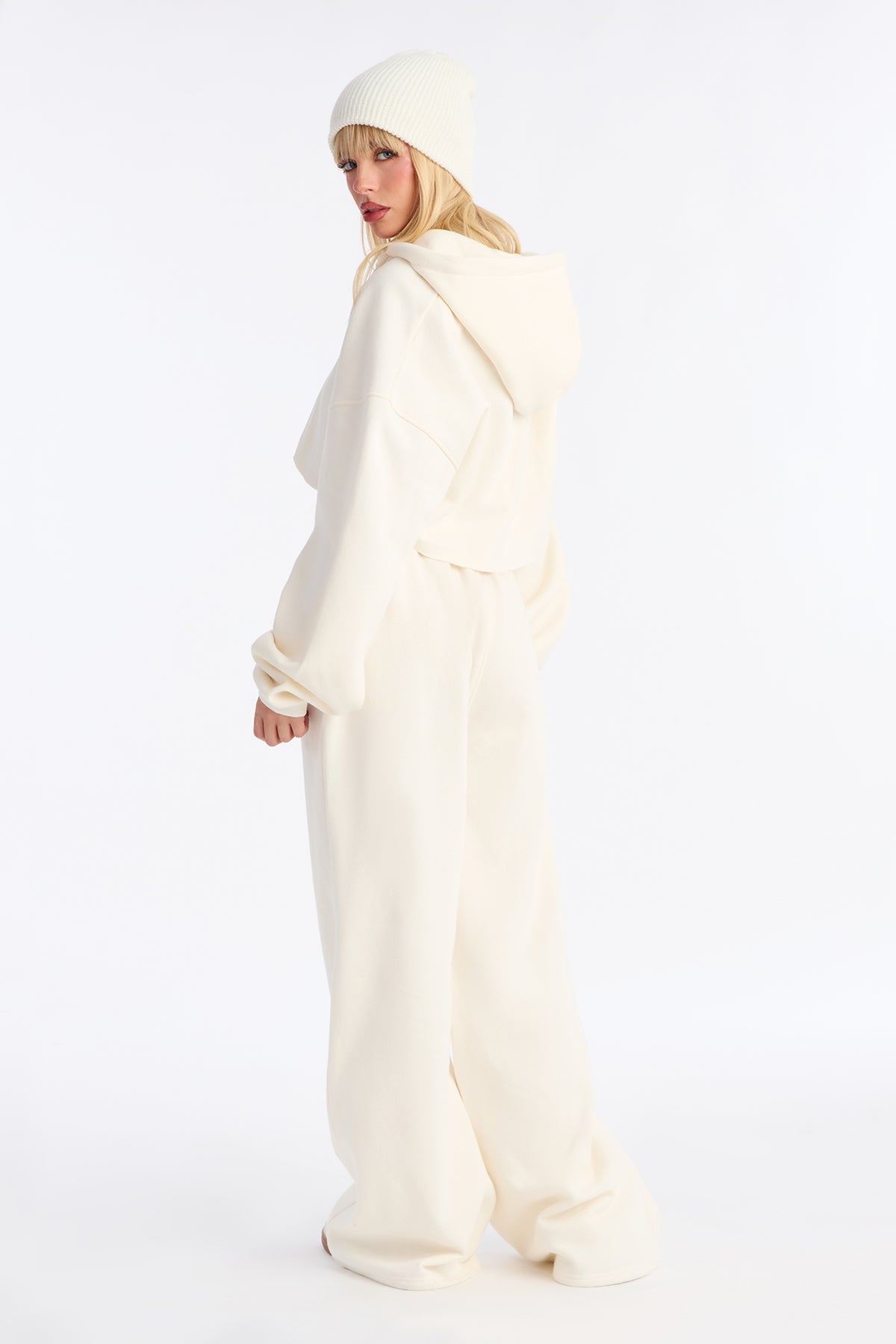 On The Go Fleece White Tracksuit | Womens tracksuit white fleece tracksuit set womens clean aesthetic tracksuits for women