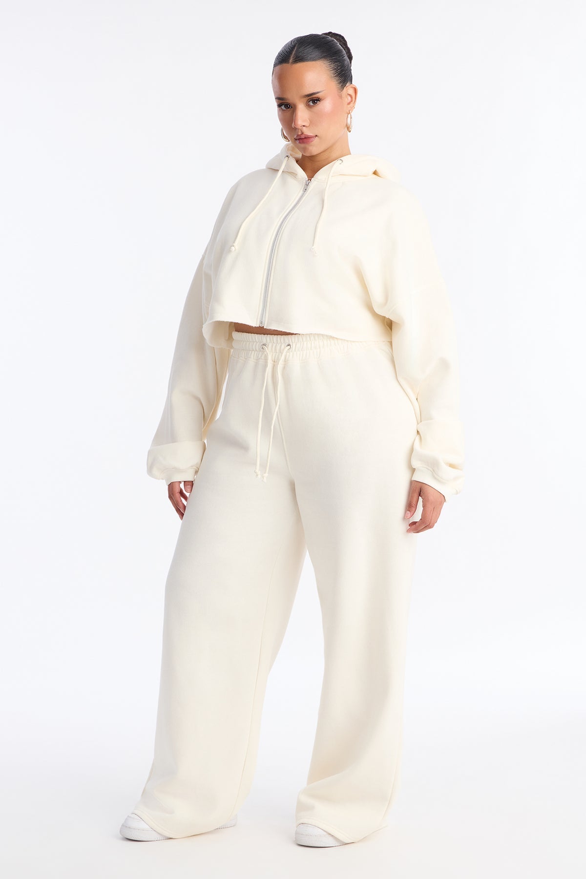 On The Go Fleece White Tracksuit | Womens tracksuit white fleece tracksuit set womens clean aesthetic tracksuits for women
