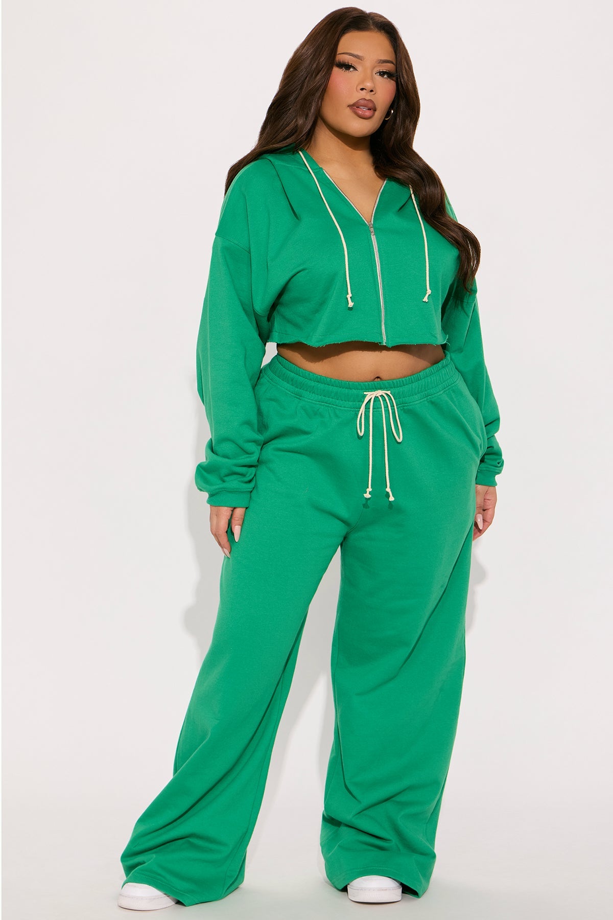 On The Way Green Tracksuit | Womens tracksuit green cropped hoodie tracksuit set womens trendy tracksuits for women