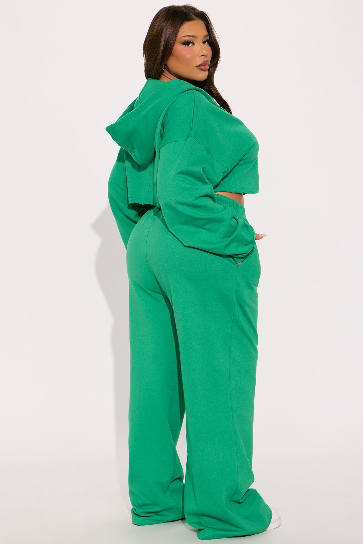 On The Way Green Tracksuit | Womens tracksuit green cropped hoodie tracksuit set womens trendy tracksuits for women
