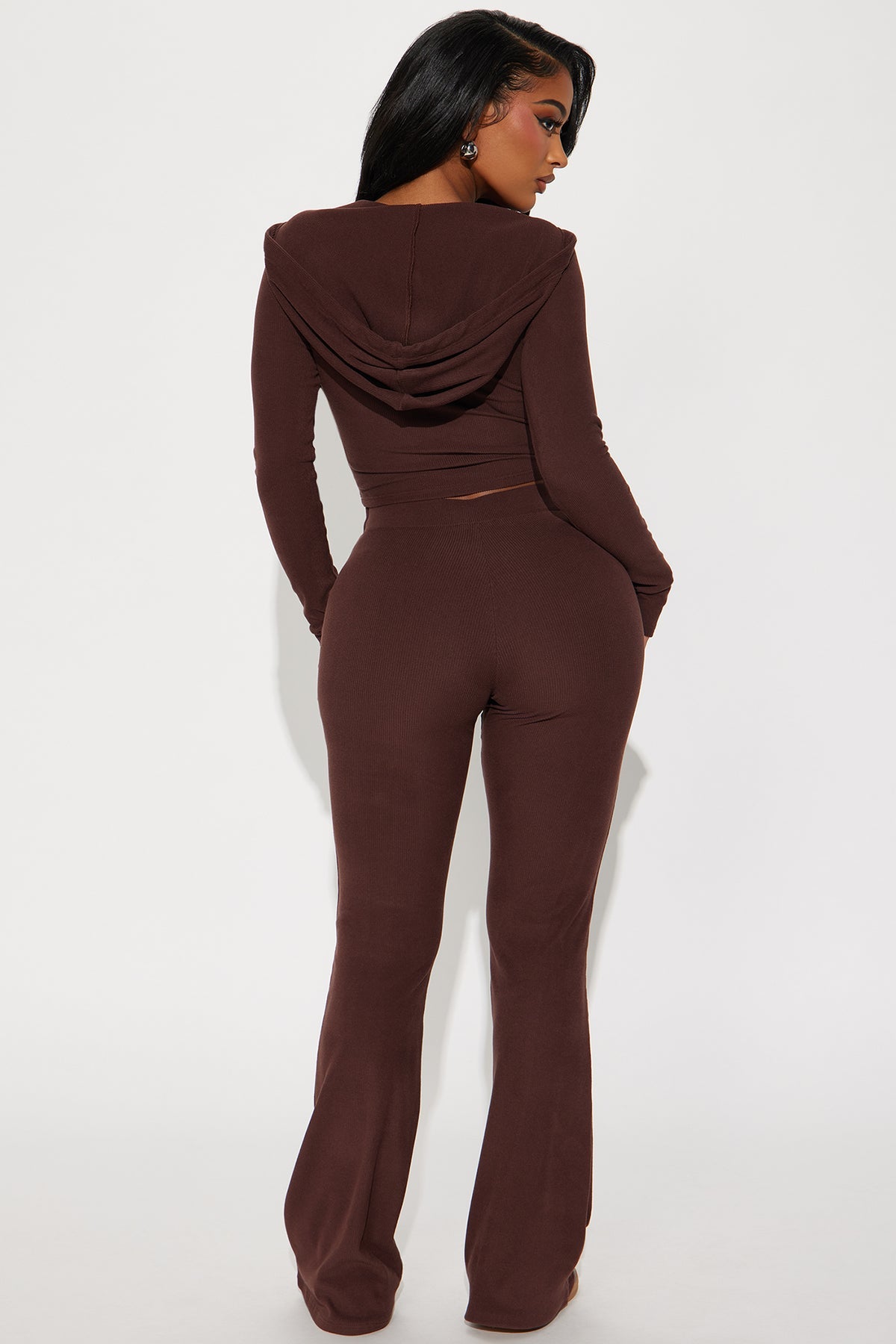 On To Go Hoodie Brown Tracksuit | Womens tracksuit brown hoodie flare tracksuit set womens trendy tracksuits for women casual outfit