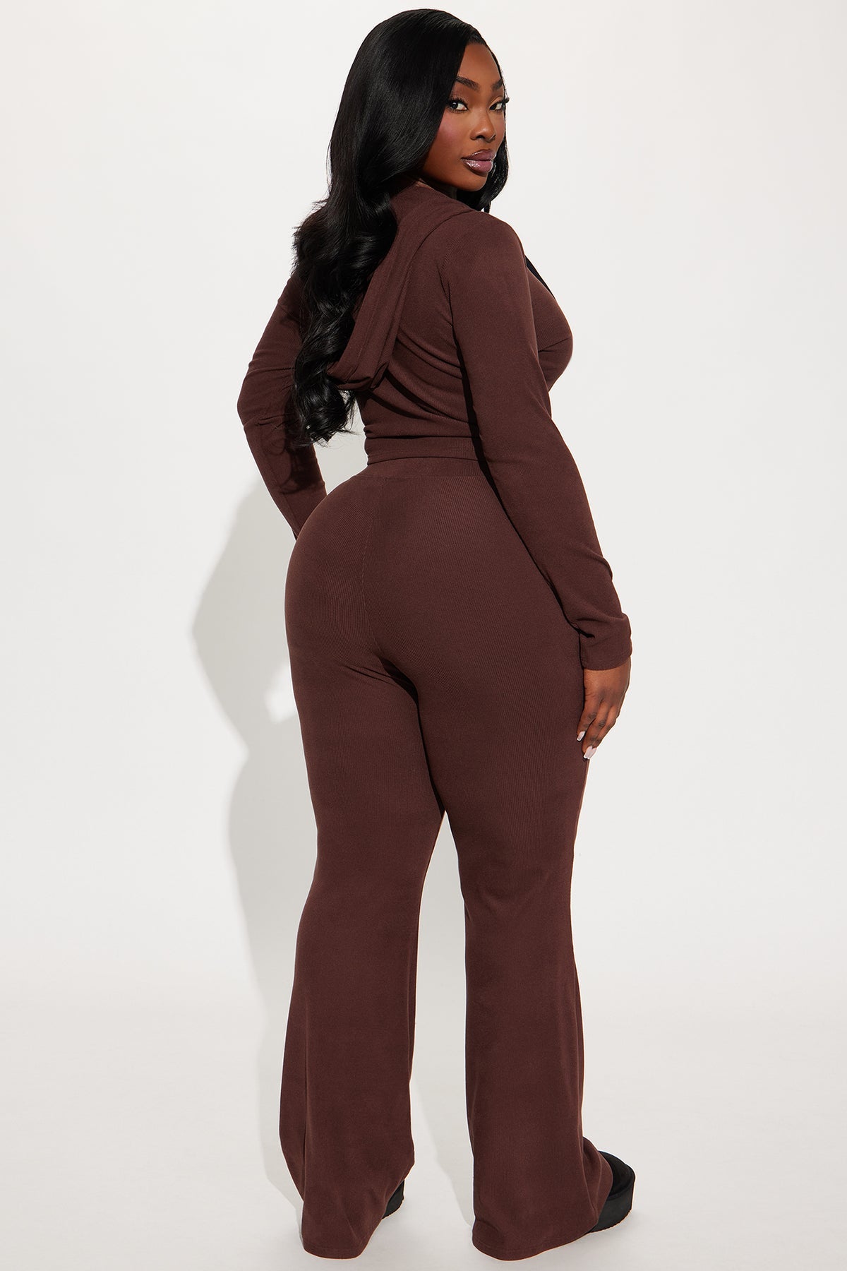 On To Go Hoodie Brown Tracksuit | Womens tracksuit brown hoodie flare tracksuit set womens trendy tracksuits for women casual outfit