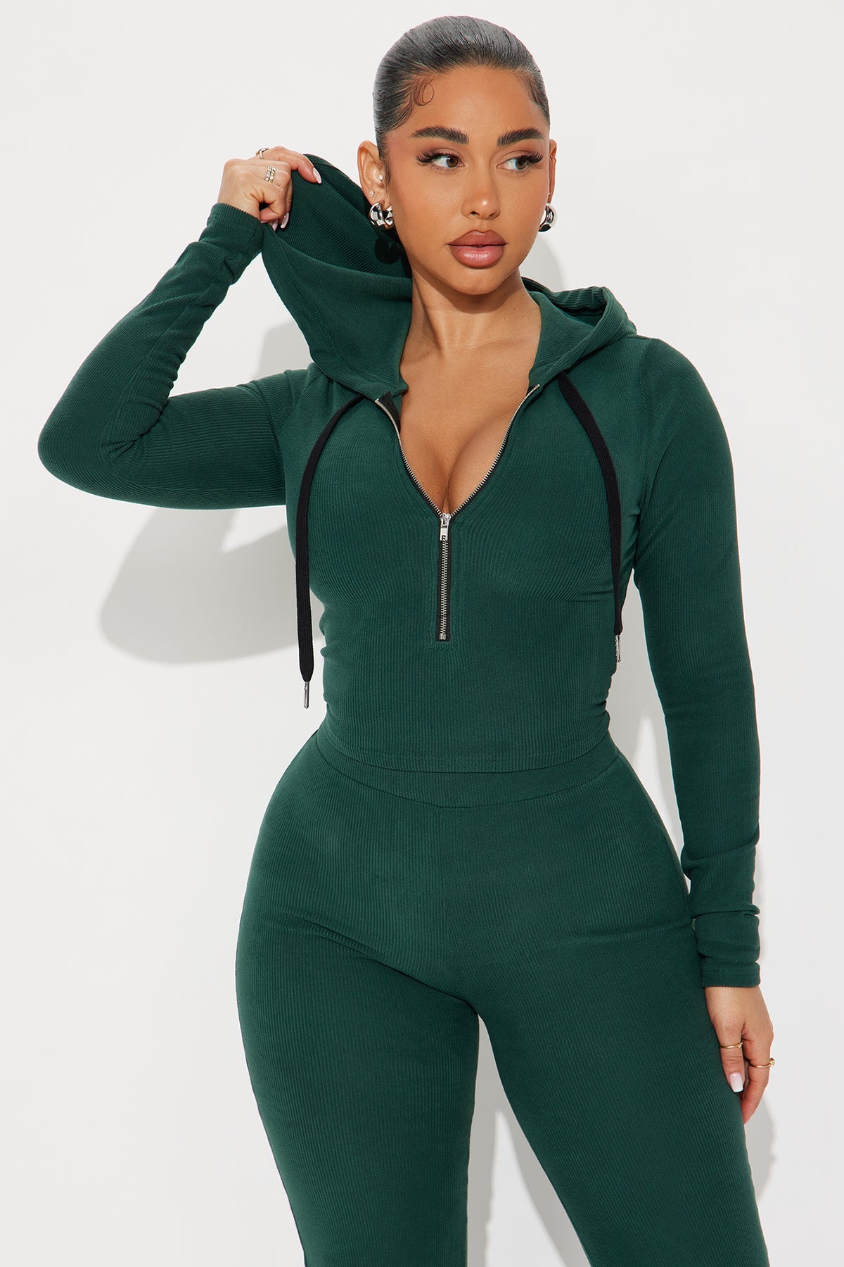 On To Go Hoodie Hunter Green Tracksuit | Womens tracksuit hunter green hoodie tracksuit set womens trendy tracksuits for women