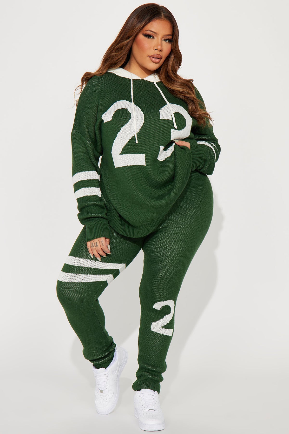 Playing The Game Sweater Legging Hunter Tracksuit | Womens tracksuit hunter sweater legging tracksuit set womens fitted tracksuits for women