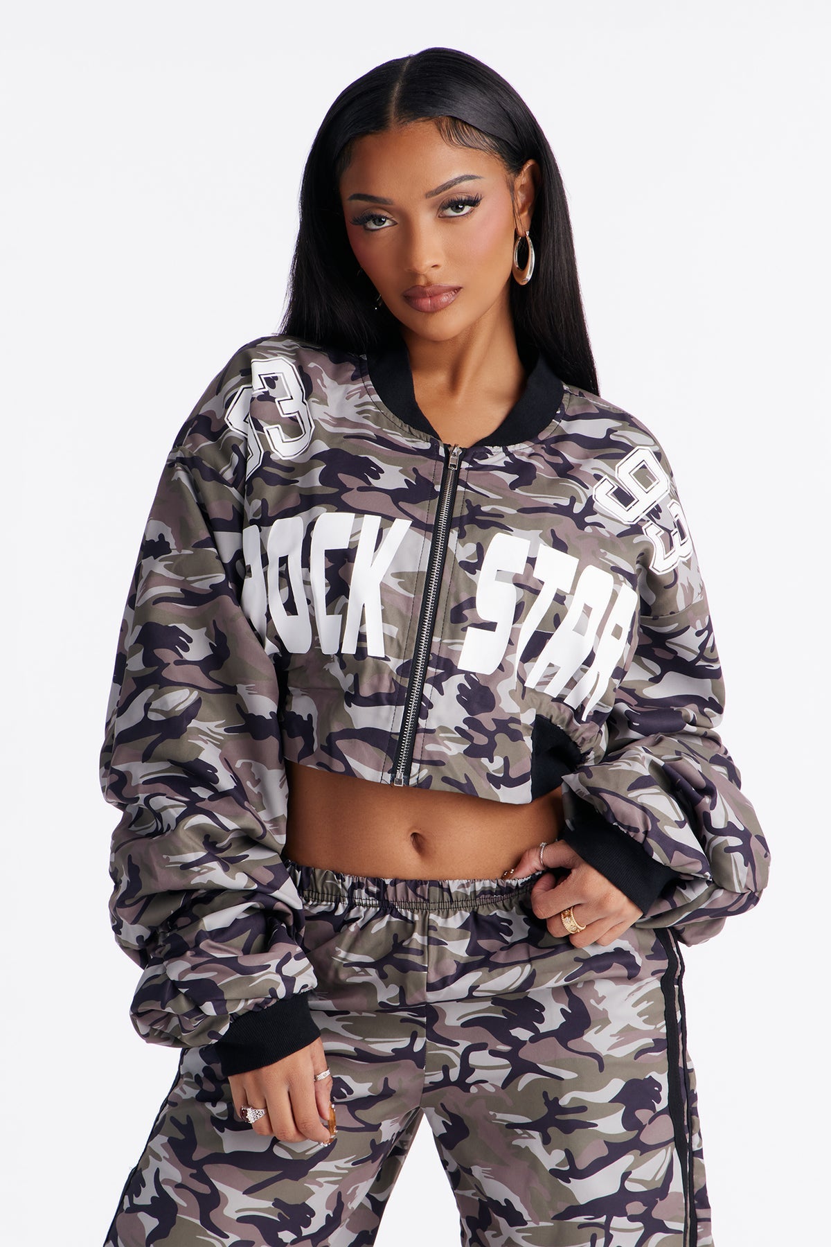 Rockstar 93 Camo Olive Tracksuit | Womens tracksuit camo olive tracksuit set womens streetwear tracksuits for women oversized fit edgy style