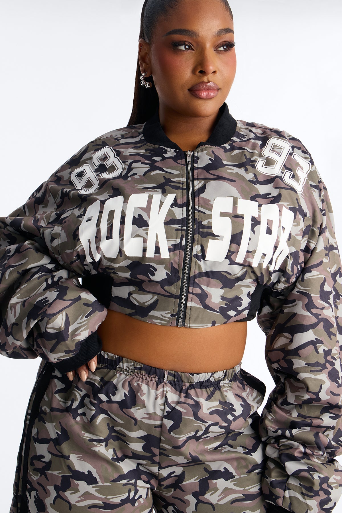Rockstar 93 Camo Olive Tracksuit | Womens tracksuit camo olive tracksuit set womens streetwear tracksuits for women oversized fit edgy style