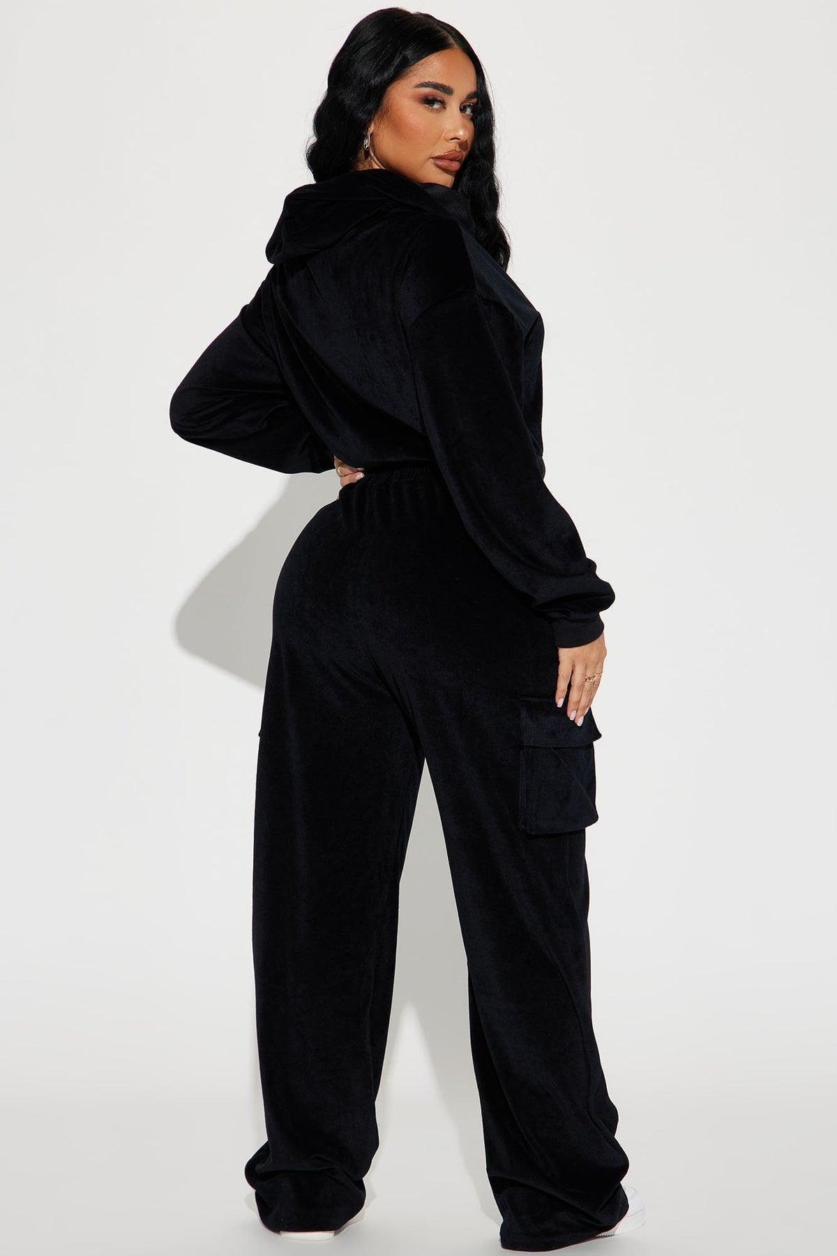 Saint Rhinestone Velour Black Tracksuit | Womens tracksuit black rhinestone velour tracksuit set womens luxury tracksuits for women