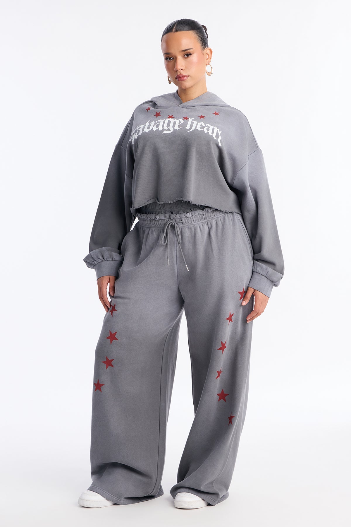 Savage Heart Washed Fleece Black Wash Tracksuit | Womens tracksuit black wash fleece tracksuit set womens edgy tracksuits for women