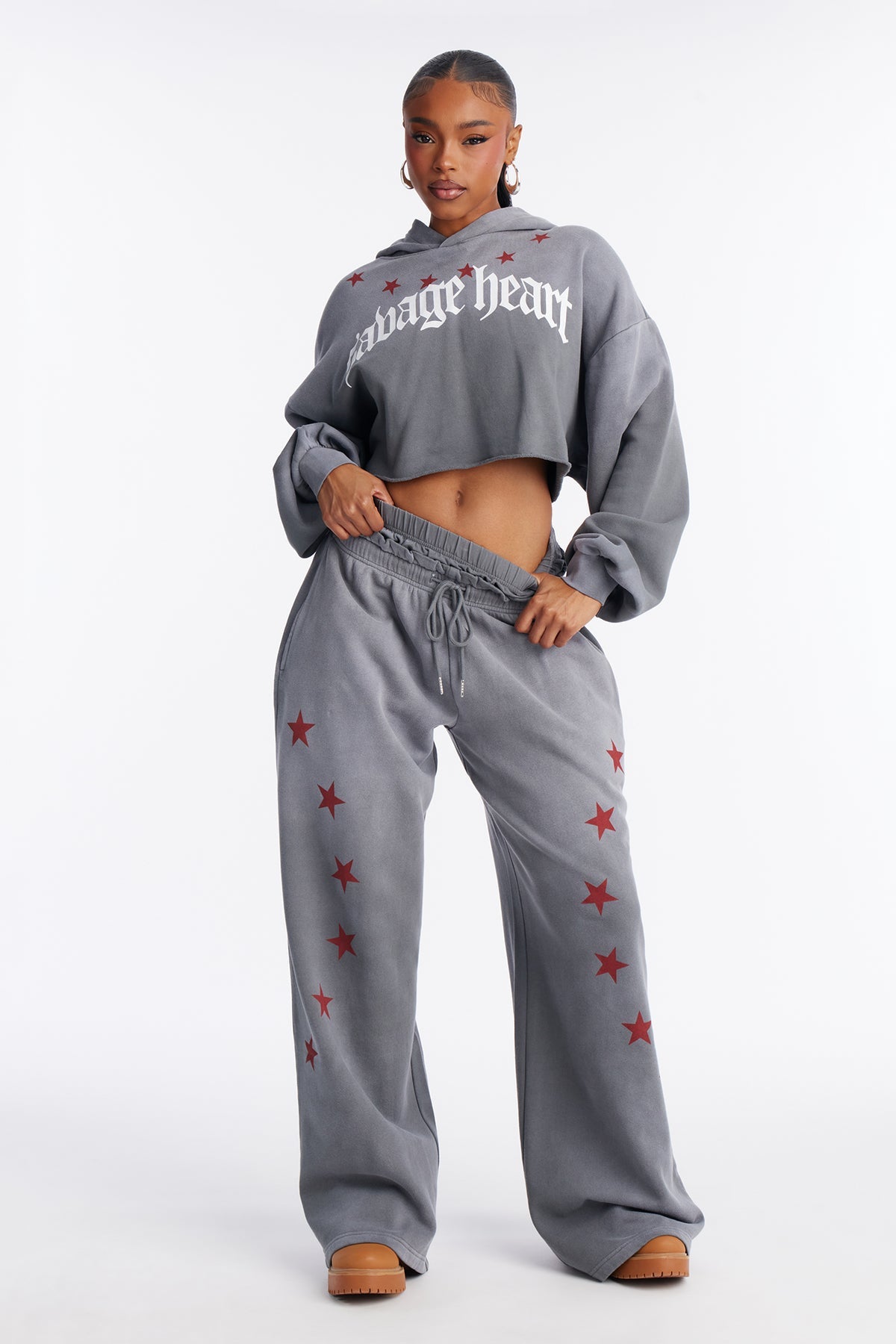 Savage Heart Washed Fleece Black Wash Tracksuit | Womens tracksuit black wash fleece tracksuit set womens edgy tracksuits for women