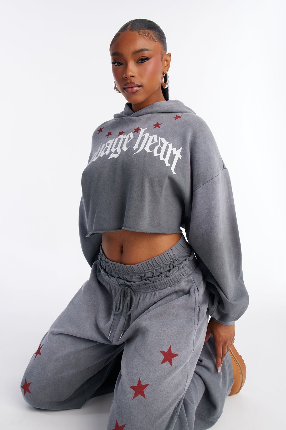 Savage Heart Washed Fleece Black Wash Tracksuit | Womens tracksuit black wash fleece tracksuit set womens edgy tracksuits for women