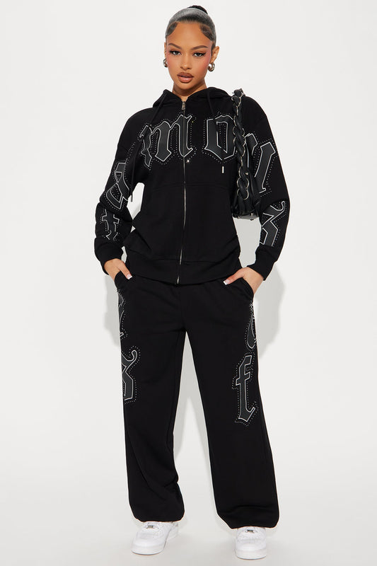 So Famous Jogger Black Tracksuit | Womens tracksuit black jogger tracksuit set womens casual tracksuits for women