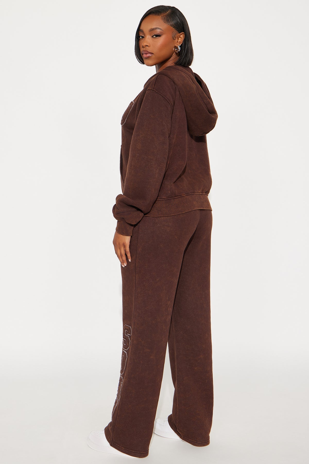 Soho Strollin Fleece Brown Tracksuit | Womens tracksuit brown fleece tracksuit set womens cozy tracksuits for women stylish
