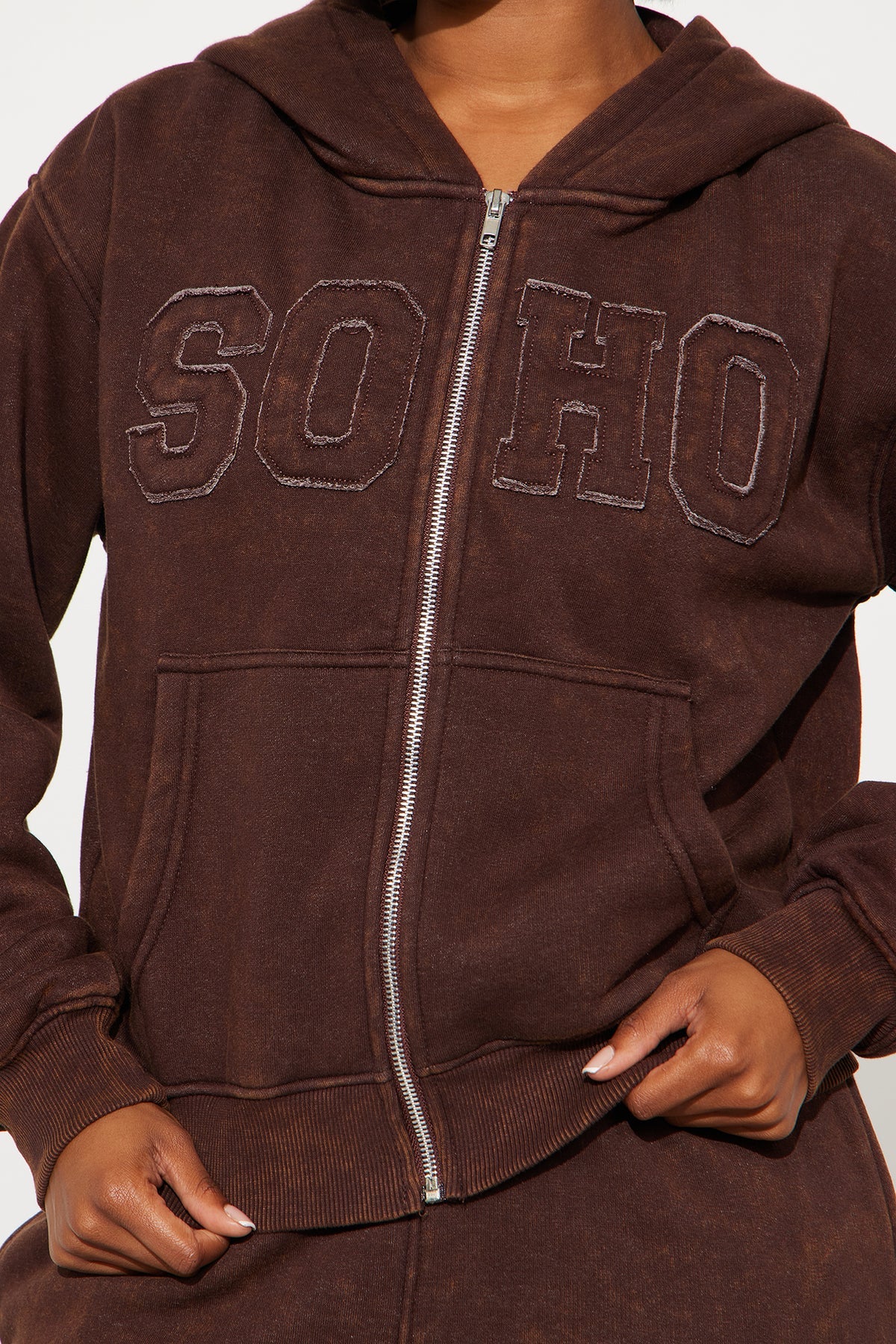 Soho Strollin Fleece Brown Tracksuit | Womens tracksuit brown fleece tracksuit set womens cozy tracksuits for women stylish