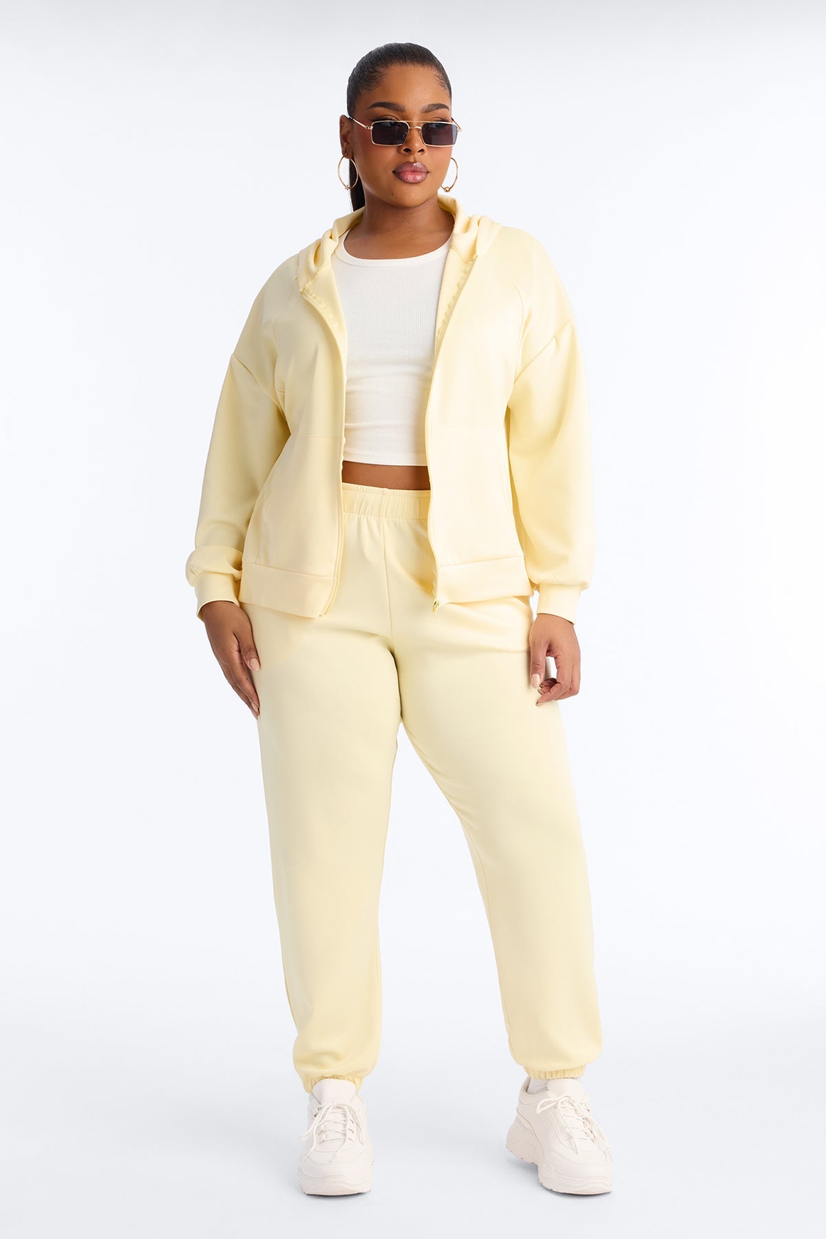 Sophia Scuba Zip Up Yellow Tracksuit | Womens tracksuit yellow scuba tracksuit set womens modern tracksuits for women sporty look