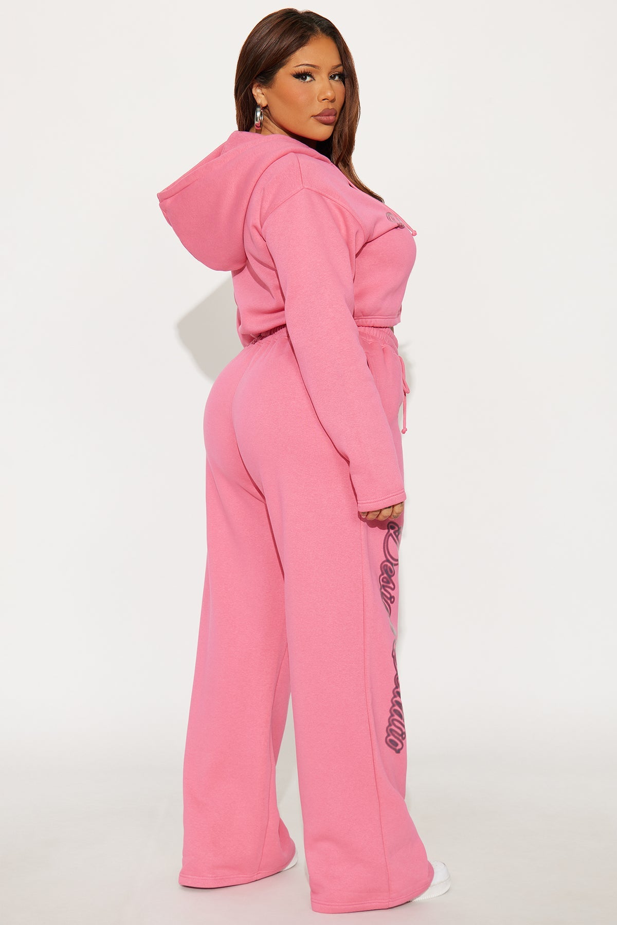 Star Design Studio Fleece Pink Tracksuit | Womens tracksuit pink fleece tracksuit set womens stylish tracksuits for women