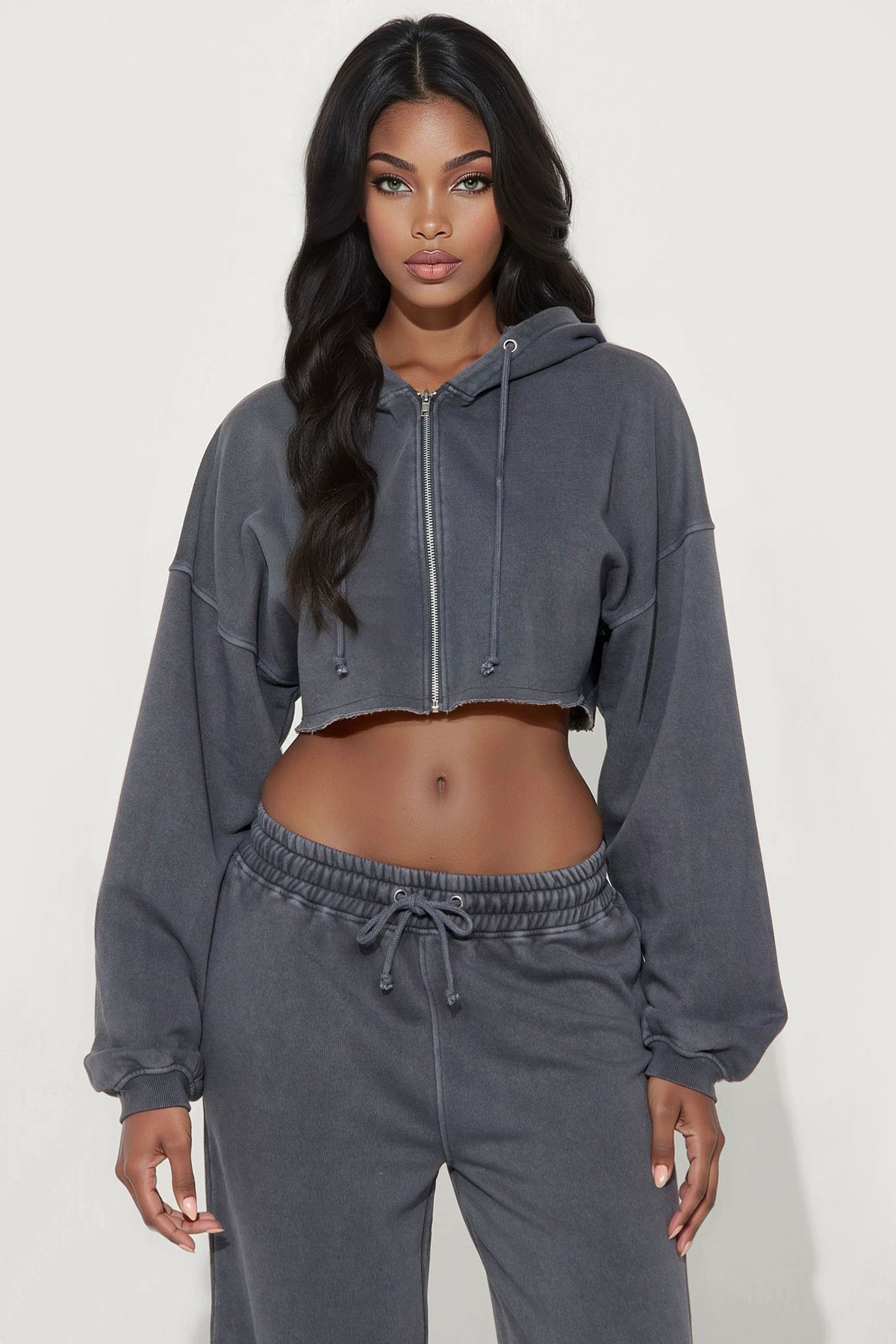 Tall On The Go Fleece Charcoal Tracksuit | Womens tracksuit charcoal tall fleece tracksuit set womens long fit tracksuits for women