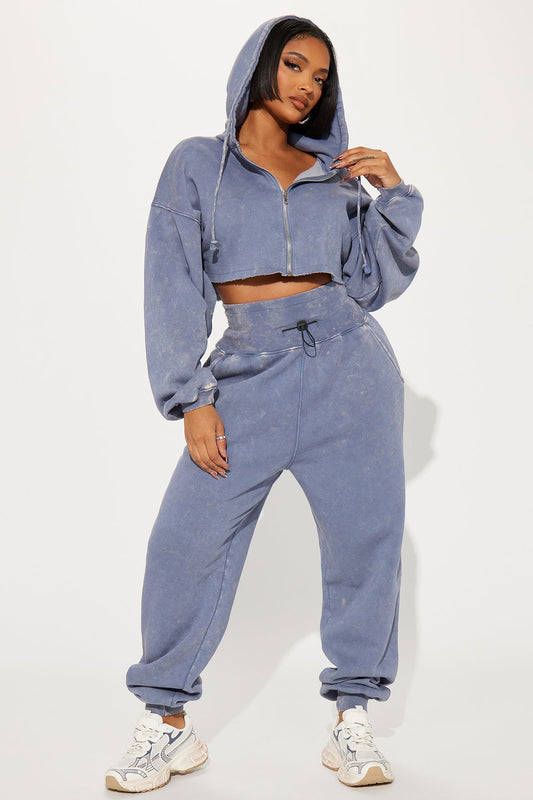 Tamara Washed Slate Blue Tracksuit | Womens tracksuit slate blue washed tracksuit set womens casual tracksuits for women oversized fit
