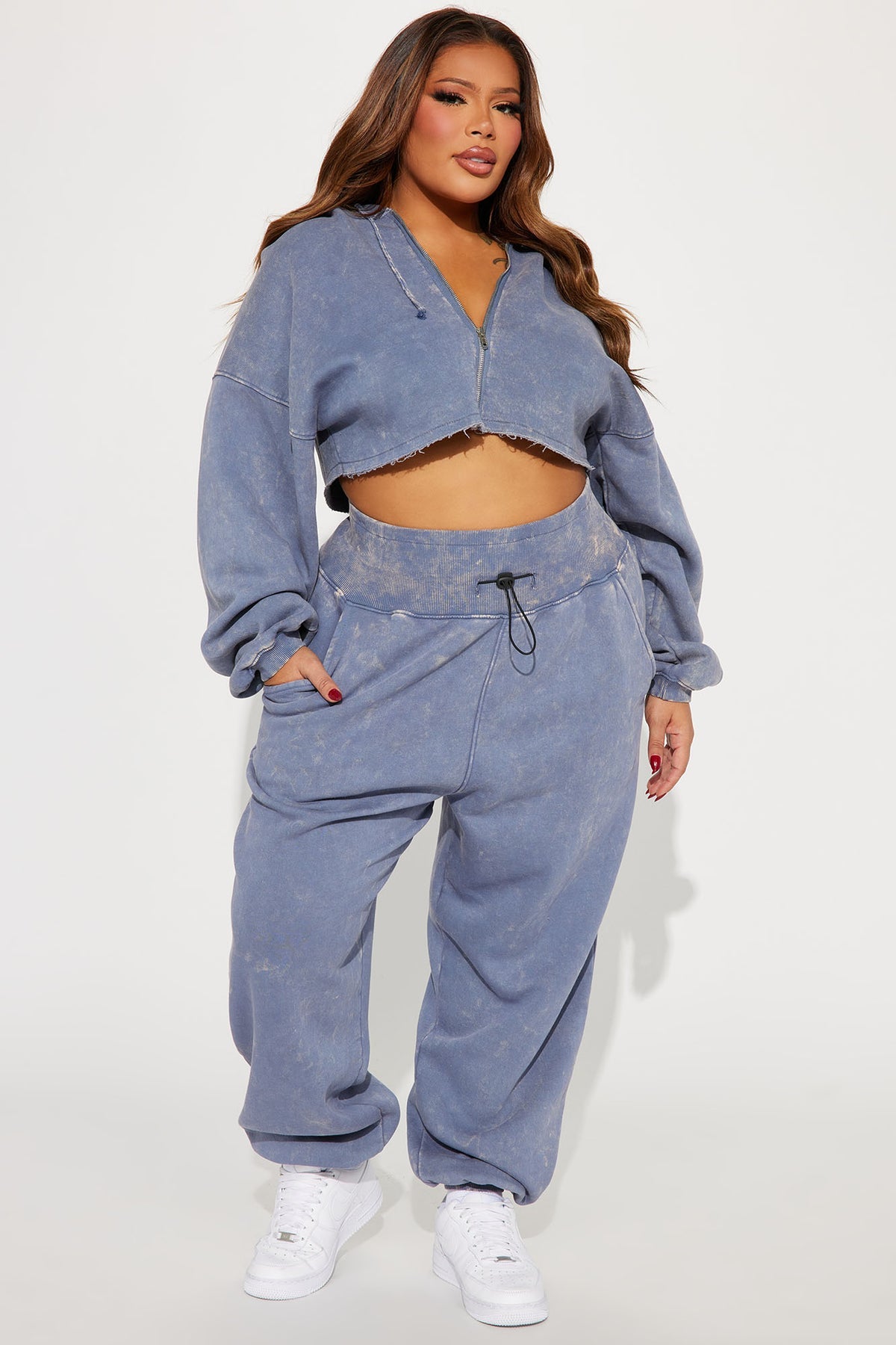 Tamara Washed Slate Blue Tracksuit | Womens tracksuit slate blue washed tracksuit set womens casual tracksuits for women oversized fit