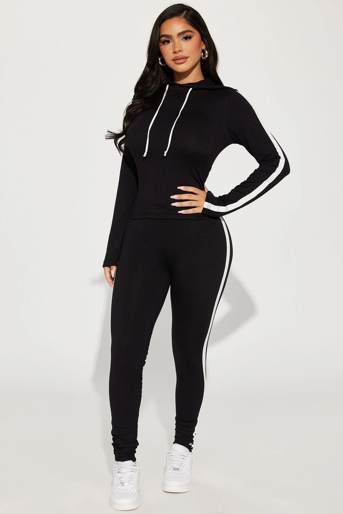 Tennis Courts III Black Tracksuit | Womens tracksuit black athletic tracksuit set womens sporty tracksuits for women